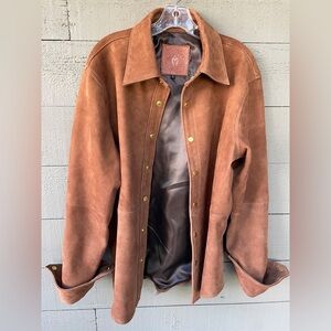 New - Suede Leather Jacket - Slim Fit Large